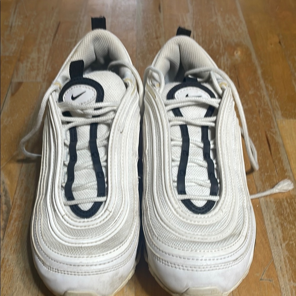 Women’s Nike Air Max 97 white black silver shoes
